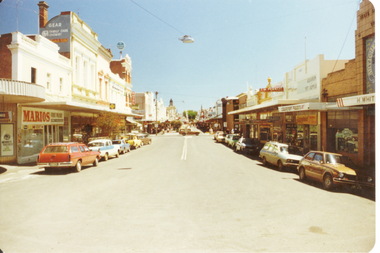 Bridge St looking west, Max Harris