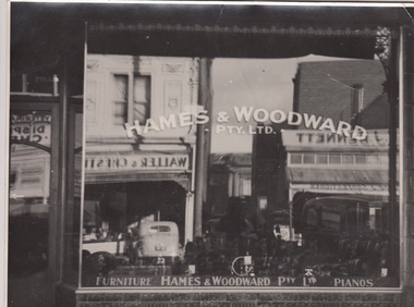 Hames and Woodward window Armstrong St Nth