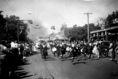 Ladies Pipe Band Labor Day 1954 (taken by Norma Sterritt), Norma Sterritt
