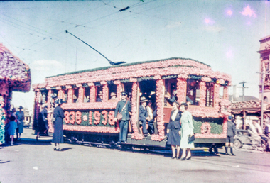 Slide - Photograph by Herb Richmond, 1938 Victoria Centenary Ballarat Tram