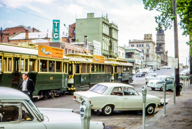 Slide - Photograph by Herb Richmond, Ballarat Trams Oct 1969