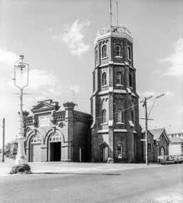 Film - Photograph by Herb Richmond. ca 1971, Ballarat Fire Station - Barkly St