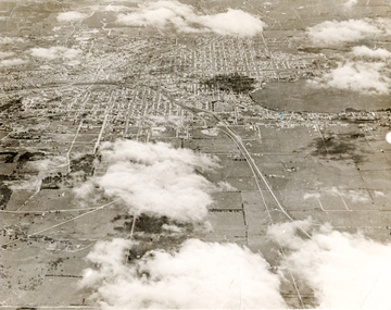 Print - Photograph by Herb Richmond. ca 1971, Ballarat aerial view
