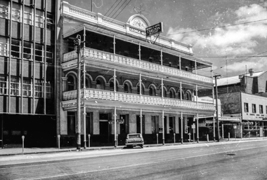 Film - Photograph by Herb Richmond. ca 1971, George Hotel - view NW