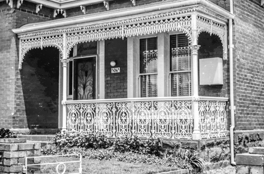 Film - Photograph by Herb Richmond. ca 1971, House veranda - 506A Drummond St, Ballarat