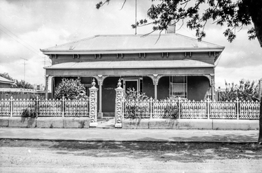 Film - Photograph by Herb Richmond. ca 1971, Lace ironwork house 620 Drummond St, Ballarat