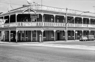 Film - Photograph by Herb Richmond. ca 1971, Golden City Hotel, Sturt St, Ballarat, National Trust Classification