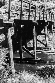 Film - Photograph by Herb Richmond. ca 1971, Devils Kitchen- Off the Scarsdale to Cape Clear Rd, Road Bridge over the Woady Yallok River