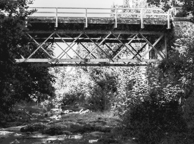 Film - Photograph by Herb Richmond. ca 1971, Clunes- Road Bridge over the Creswick Creek