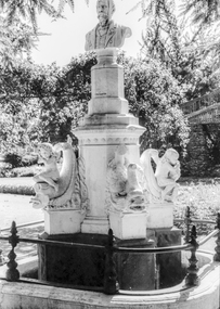Film - Photograph by Herb Richmond. ca 1971, Statue, Ballarat Botanical Gardens