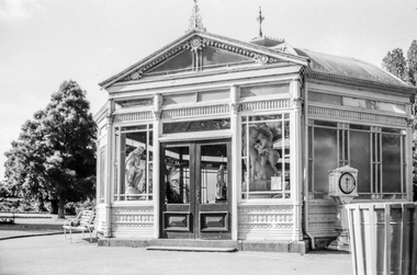 Film - Photograph by Herb Richmond. ca 1971, Statuary Pavilion, Ballarat Botanical Gardens