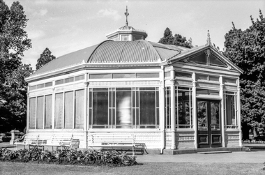 Film - Photograph by Herb Richmond. ca 1971, Statuary Pavilion, Ballarat Botanical Gardens