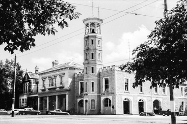 Film - Photograph by Herb Richmond. ca 1971, City Fire Station, Ballarat