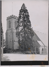 Print - Photograph by Herb Richmond, Tower of St Pauls Church, Ballarat. The tower is built into the building
