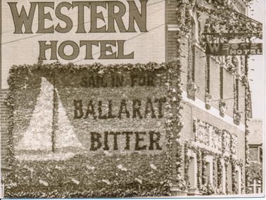 Print - Photograph by Herb Richmond. ca 1971, Ballarat, 1938 Centenary Western Hotel