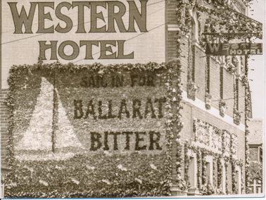 Print - Photograph by Herb Richmond, Ballarat, 1938 Centenary Western Hotel