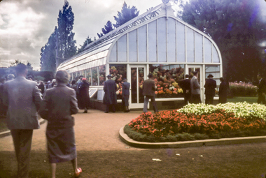 Print - Conder's building with Icecream signage, Ballarat Begonia Festival