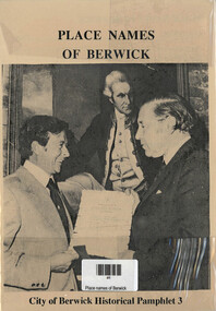 Book, City of Berwick, Place Names of Berwick - City of Berwick, 1994