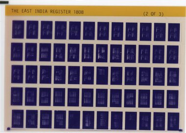 Film, East India Company, East India Register 1808, 1808
