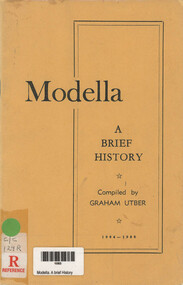 Book, Graham Utber, Modella - A brief History, 1968