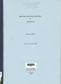 Book, HT Clifford, Brittain - Blannin Diaspora, 2008
