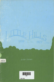 Book, Max Thomson, Little Hills, 1977