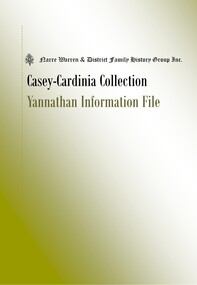 Book, Narre Warren & District Family History Group Inc, Casey Cardinia Collection - Yannathan Information File