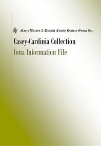 Book, Narre Warren & District Family History Group Inc, Casey Cardinia Collection - Iona Information File