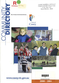 Book, City of Casey, Community Directory. City of Casey. 2000 - 2001, 2000