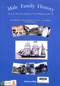 Book, Barbara Male, Male family history : from Somerset, England to Port Phillip, Australia, 2009