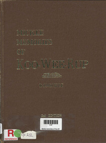 Book, DJ Mickle, Mickle memories of Koo Wee Rup : for young and old. Volume 1. To 1927, 1983