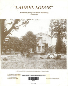 Book, Colin G Skidmore, Laurel Lodge