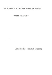 Book, Pamela Sweeting, Beaumaris to Narre Warren North : the Moysey Family