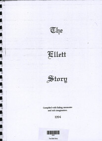 Book, Ellet Family stories, The Ellett Story, 1994