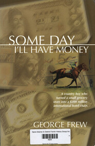 Book, George Frew, Some day I'll have money, 2003