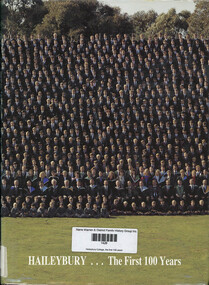 Book, Don Chambers, Haileybury College, the first 100 years, 1992