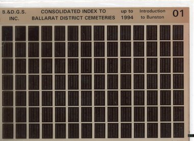 First microfiche in set.
