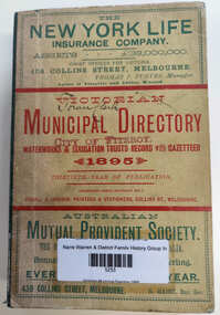 Book, Arnall & Jackson, Victorian municipal directory : and waterworks & irrigation trusts record with gazetteer for 1895, 1895