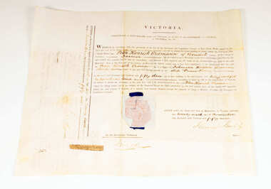 front of naturalization certificate