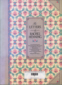 Book, Rachel Henning, Letters of Rachel Henning, 1986