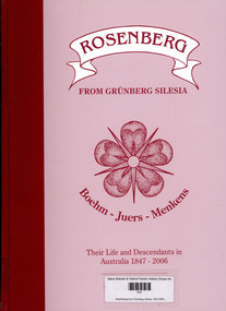 Book, Doreen Davis, Rosenbergs from Grünberg, Silesia, 1847-2006, 2006