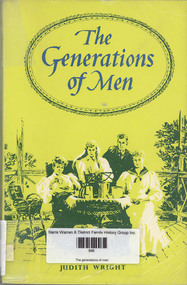Book, Judith Wright, The generations of men, 1959