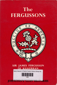 Book, James Fergusson, The Fergussons: Their lowland and highland branches : with tartan and arms in colour, and a map, 1956