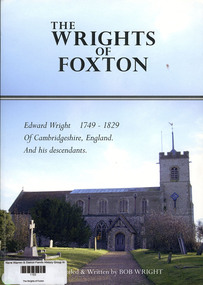 Book, Bob Wright, The Wrights of Foxton, 2013
