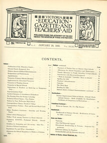Book, Education Department of Victoria, Victoria Education Gazette and Teachers' Aid Volume 31, 1932