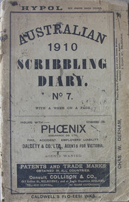 Cover of Oscar Wanke's diary 1910