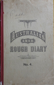 Cover of Oscar Wanke's diary 1918