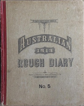 Cover of Oscar Wanke's diary 1919