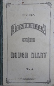 Cover of Oscar Wanke's diary 1928