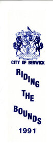 Textile, City of Berwick, Rosette/Ribbon Riding the Bounds City of Berwick 1991